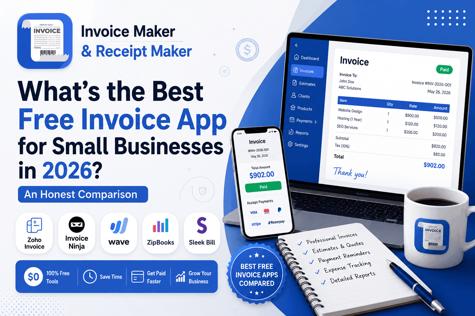 What’s the Best Free Invoice App for Small Businesses in 2026? An Honest Comparison